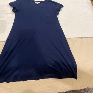 Market and spruce size large navy 1 pocket dress, knee length